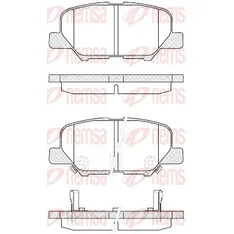 Колодки дисковые задние!/ Mazda 6, Mitsubishi Outlander 2.0/2.4i 12> REMSA 153602