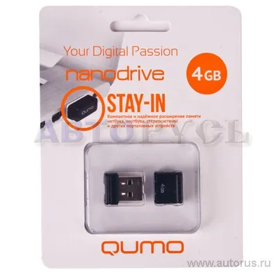 Накопитель Nanodrive, 4Gb USB 2.0 QUMO 18320
