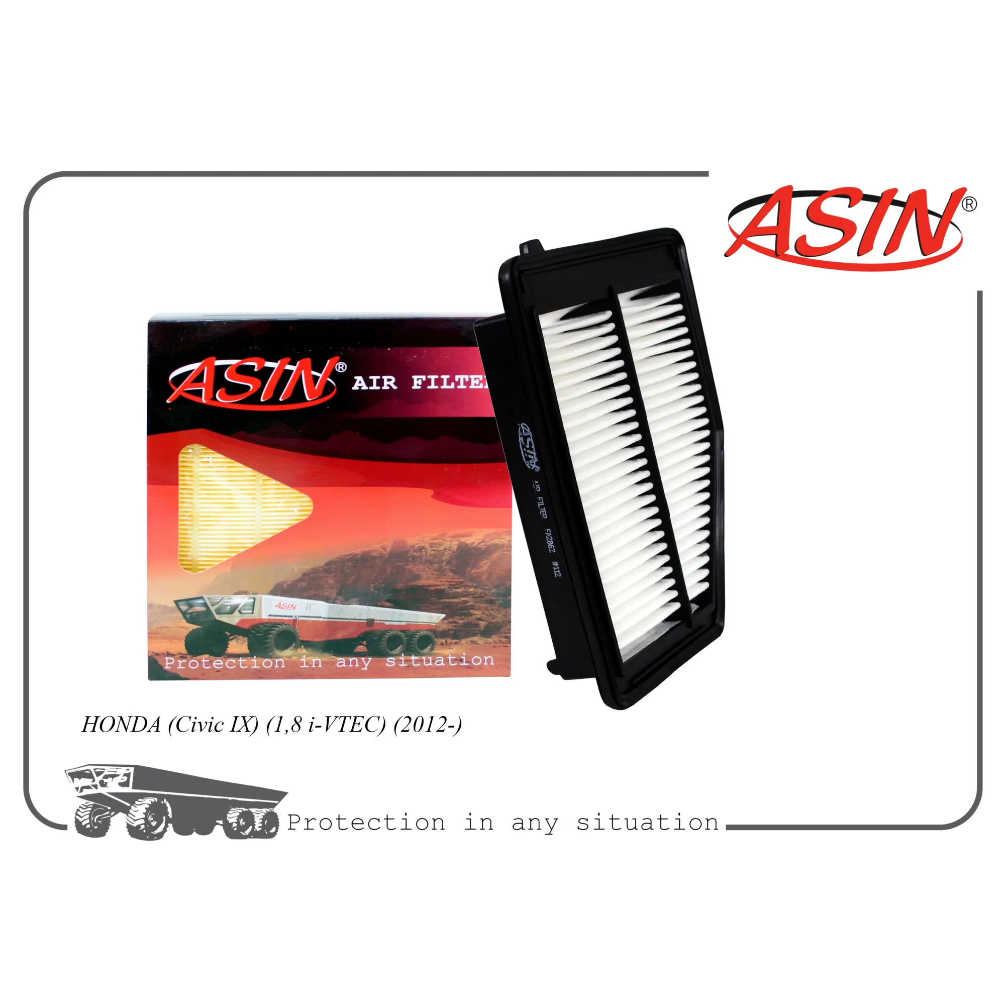 Фильтр воздушный 17220-R1A-A01/ASIN.FA2862 ASIN ASIN ASIN.FA2862