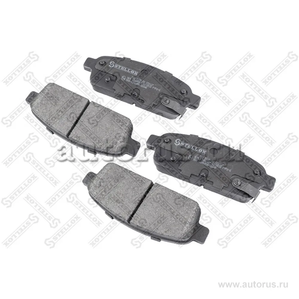 Колодки дисковые задние с антискрип. пл. Opel Astra, Chevrolet Cru STELLOX 000 022B-SX