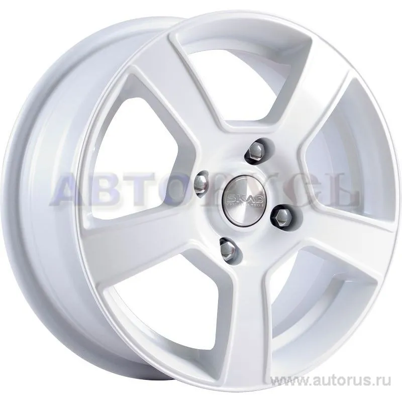 Диск литой R15 6J 4x100/60.1 ET50 СКАД Санрайз белый 1600623