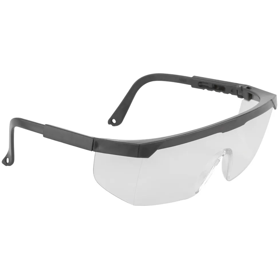 Очки защитные с регулируемыми дужками прозрачные KУРС 12233