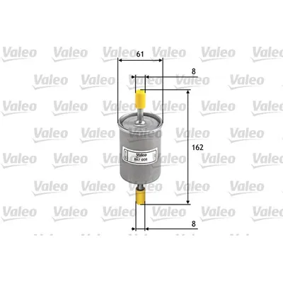 Фильтр топливный VALEO 587008