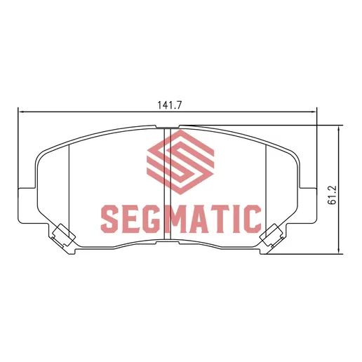 Колодка торм диск пер Mazda Cx-5 2.0 2012-; Mazda Cx-5 2.5 2015-; Mazda Cx-5 2.5 2013- SEGMATIC SGBP2582