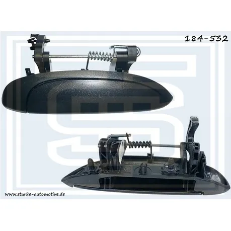 Ручка двери RENAULT LOGAN/CLIO II/MEGANE I наружняя, передняя R/задняя R STARKE 184-532