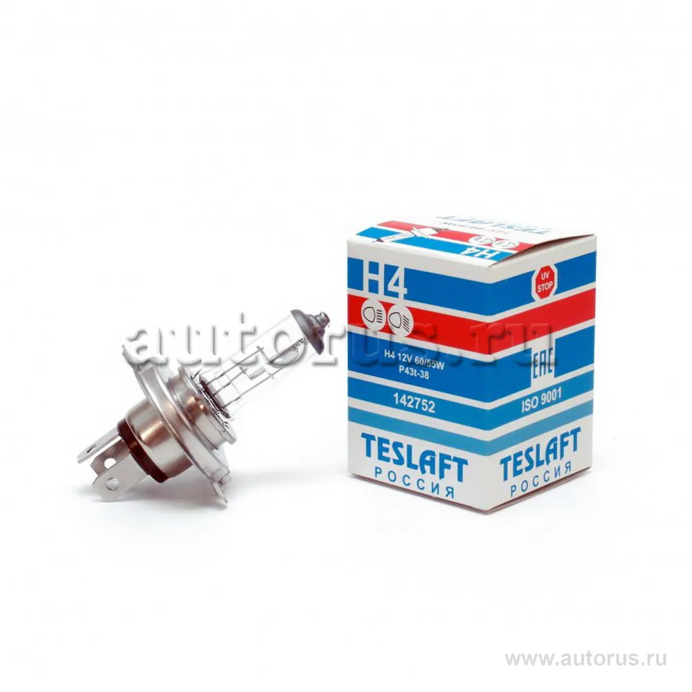 Лампа 12V H4 60/55W Teslaft 1 шт. картон 142752