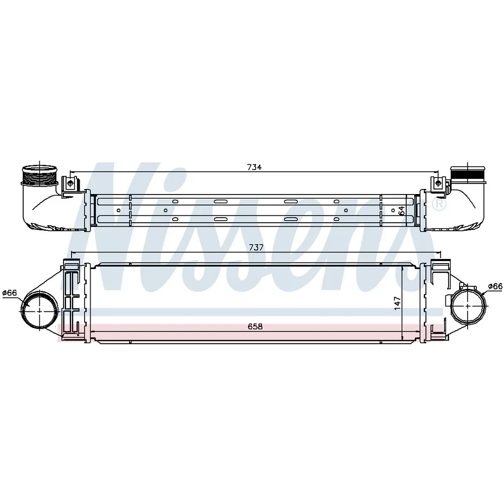 Интеркулер VOLVO S80 2.5T 06-