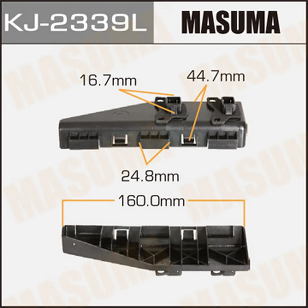 Кронштейн зад. бампера левый toyota corolla 00-07 MASUMA KJ-2339L