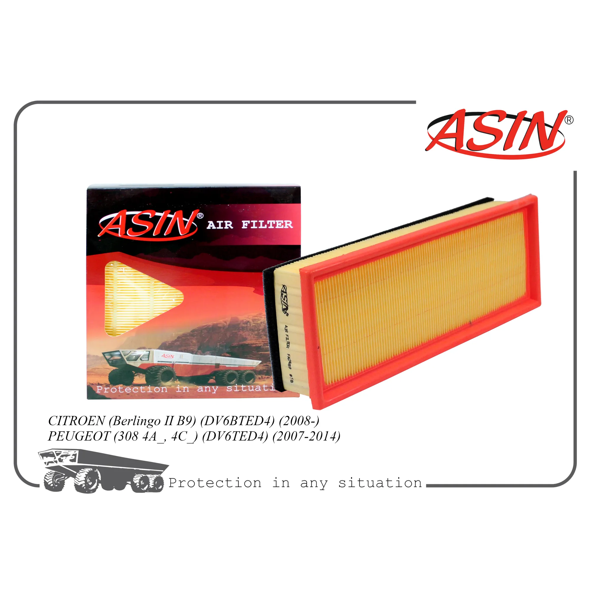 Фильтр воздушный 1444.TJ/ASIN.FA2489 ASIN ASINFA2489