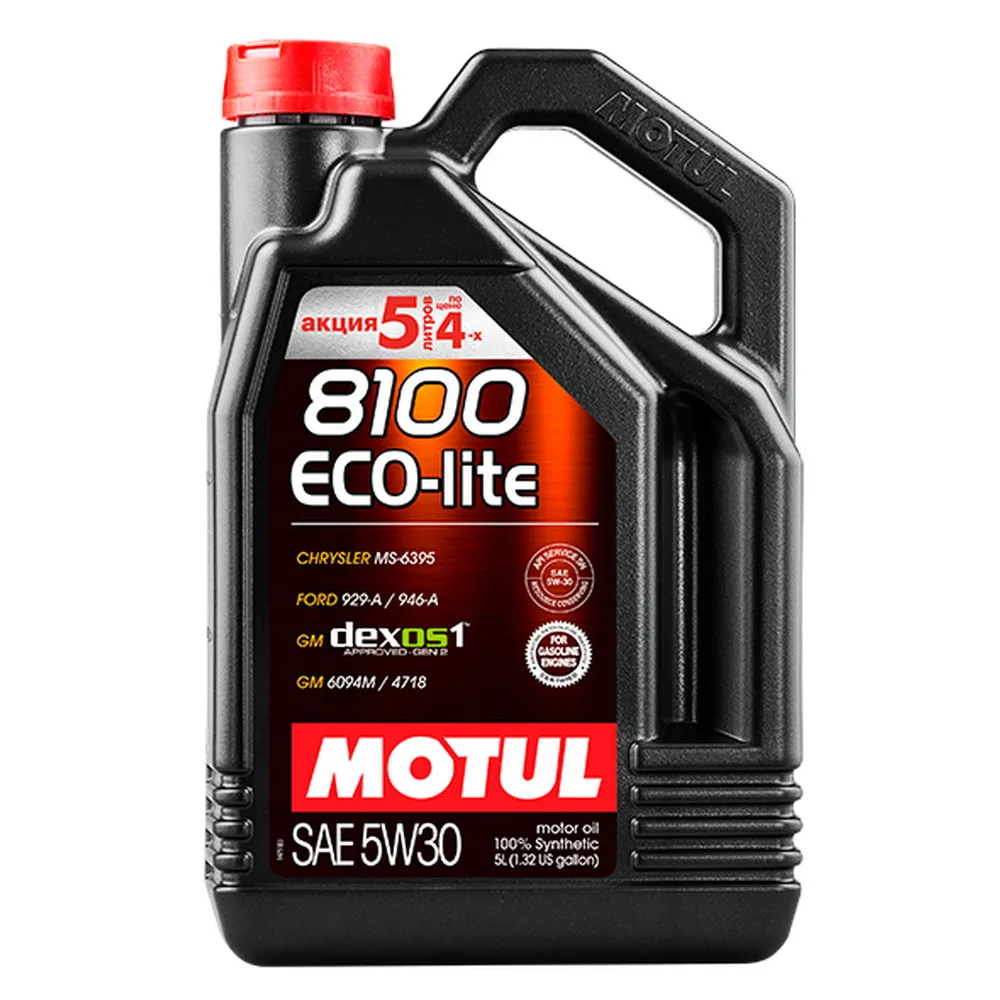 Масло моторное Motul 8100 Eco-Lite 5W-30 синтетическое 5 л 109531