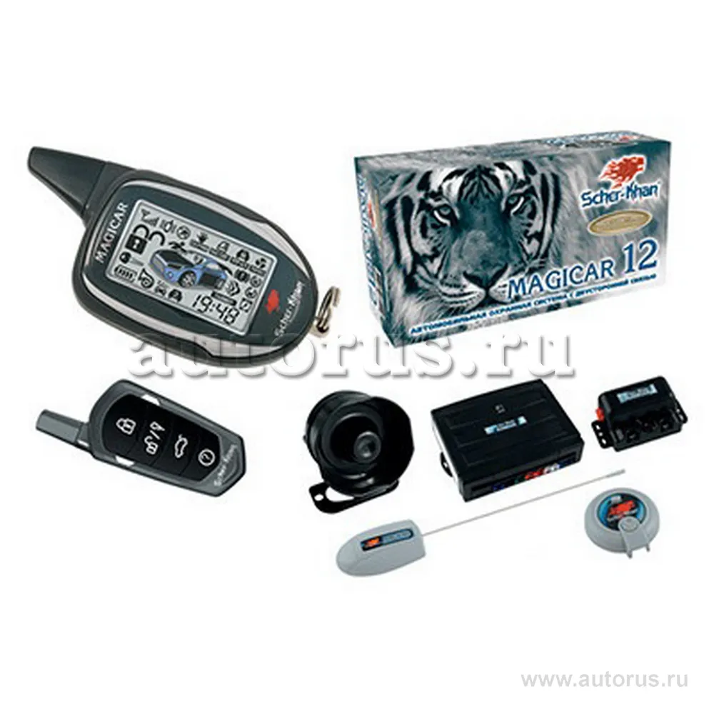 Сигнализация SCHER-KHAN Magicar 12,CAN + K-Line,обратная связь,сирена
