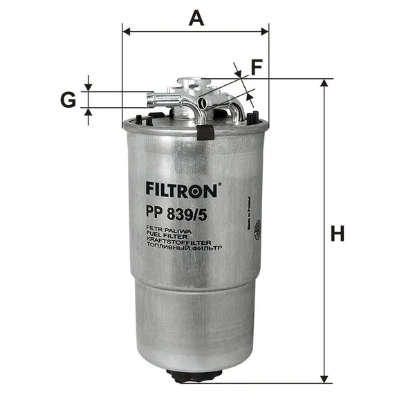 Фильтр топливный FILTRON PP839/5