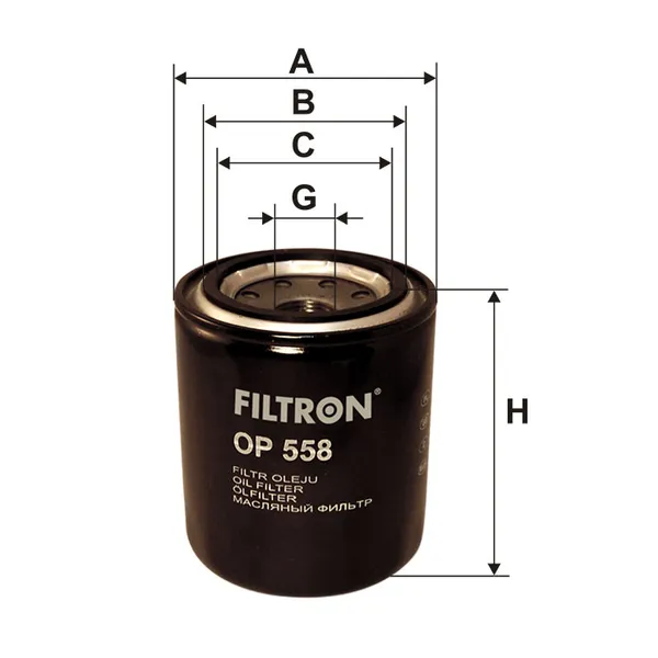 Фильтр масляный FILTRON OP558