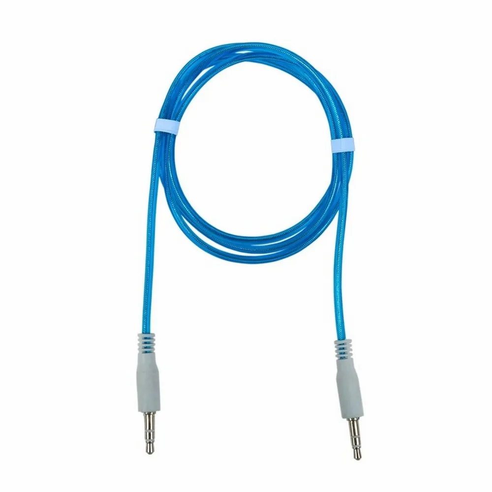 Кабель REXANT AUX, MiniJack-MiniJack, гелевый 1 м синий