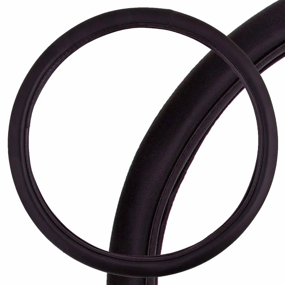 Оплетка на руль Top-1 экокожа, Черная XL, SKYWAY S01102079