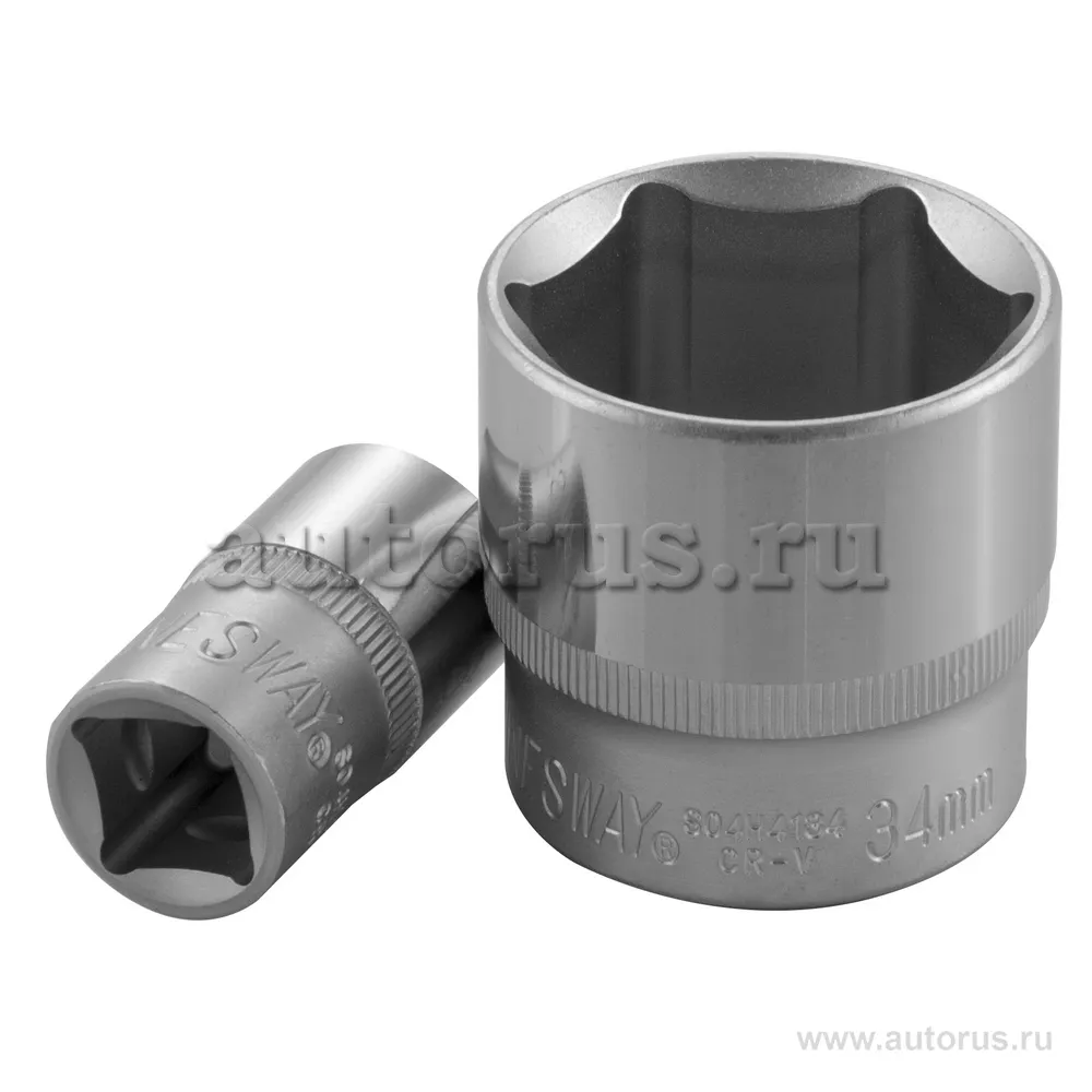 Головка 24 мм 6-гранная 1/2DR короткая JONNESWAY S04H4124