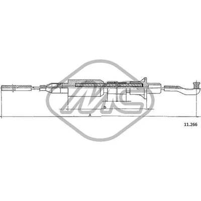 Трос сцепления OPL RECORD E 1/7 - 2/0 Metalcaucho 82399
