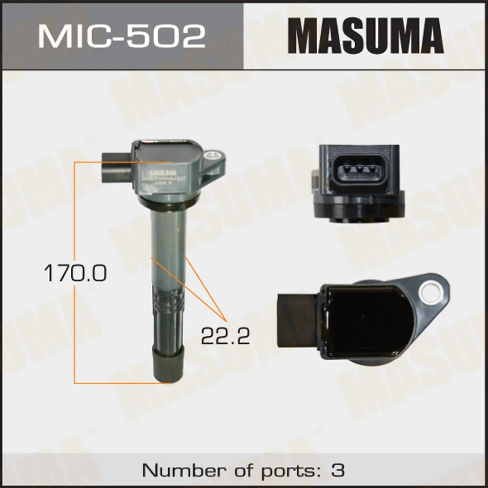 Катушка зажигания honda civiccr-vfr-v 2.0i 01 MASUMA MIC502