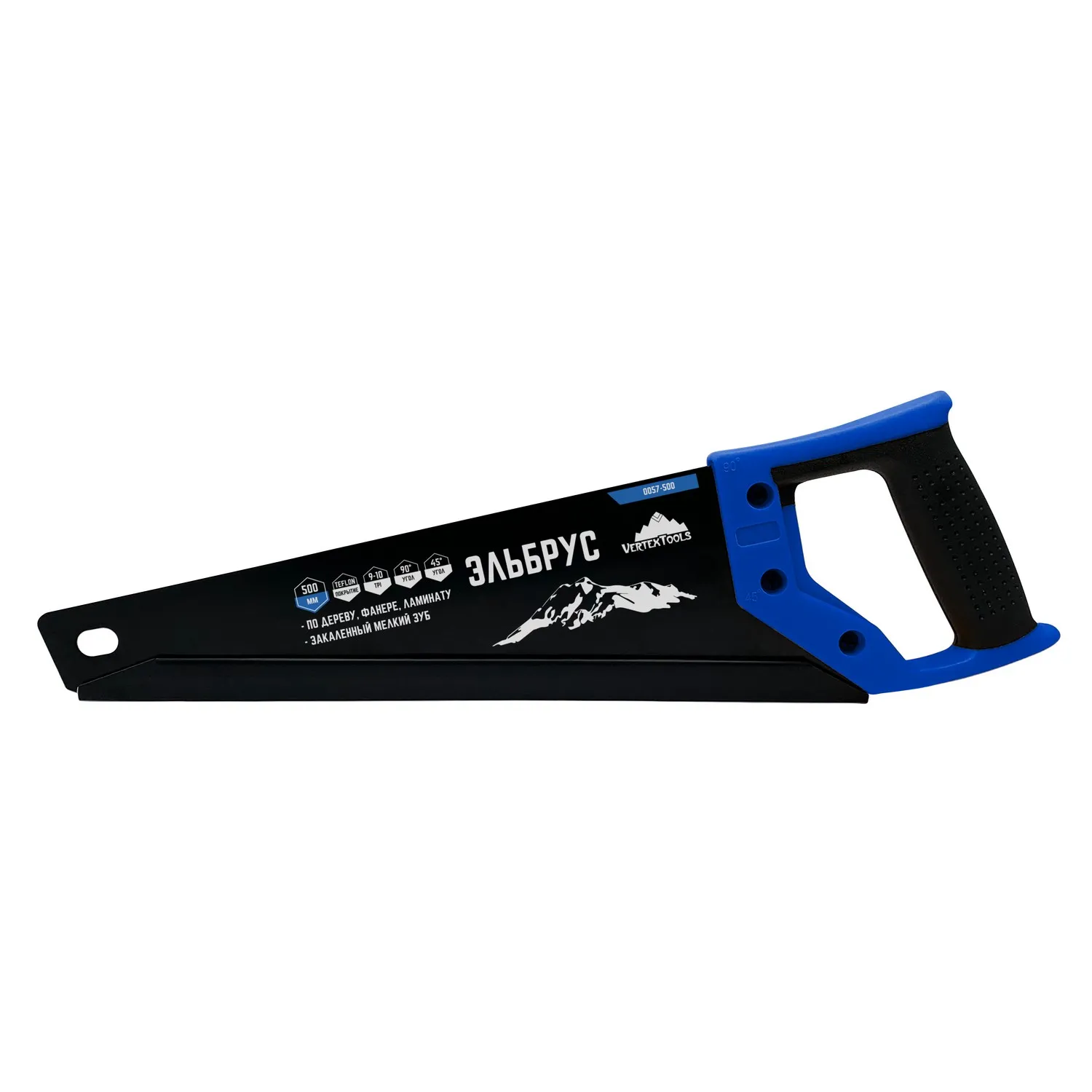 Ножовка по дереву, 500 мм, эльбрус VertexTools 0057-500