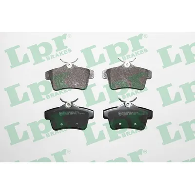 Колодки тормозные CITROEN C4 09-/PEUGEOT 3008/5008 09- задние