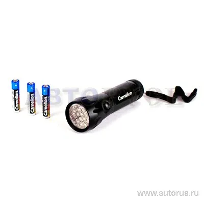 Фонарь светодиодный 19LED с рассеивающей линзой 3xR03 блистер Camelion TECHNO LED5112-19
