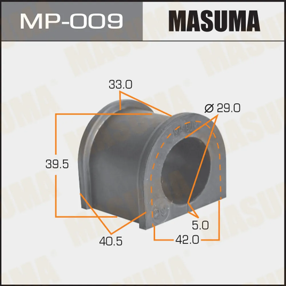 Втулка стабилизатора переднего центр. toyota land cruiser fj80hdj80hzj80 92-98 MASUMA MP009