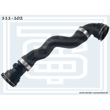 Патрубок радиатора BMW M52/M54 E39/E38 верхний 09.98-- STARKE 111-102