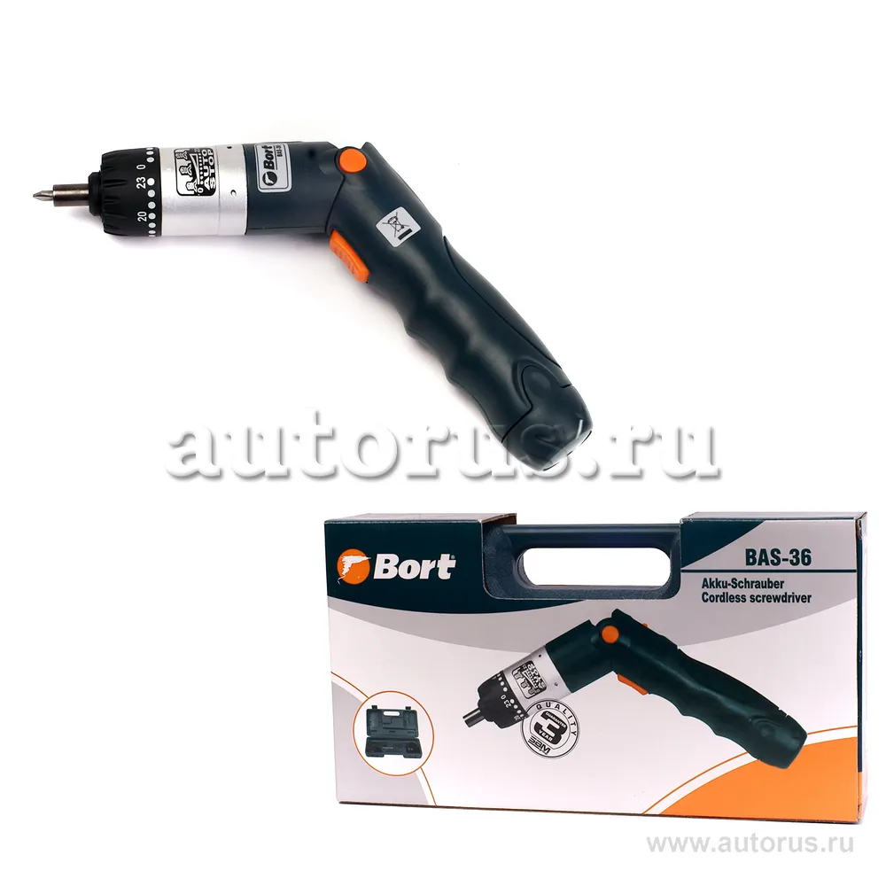 Отвертка аккумуляторная 3,6В 28102004 BORT BAS-36