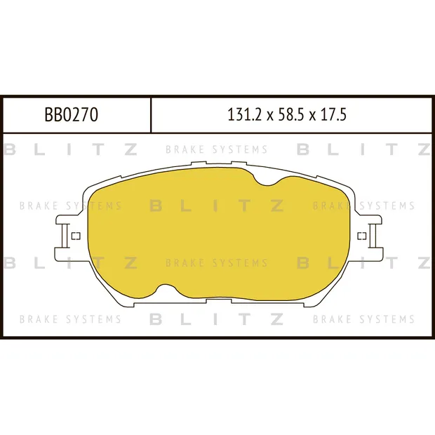 Колодки тормозные дисковые передние TOYOTA Camry 01-> BLITZ BB0270