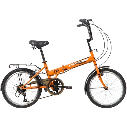 Велосипед 20 складной Novatrack TG-20 classic 3.1 (2020) количество скоростей 6 рама сталь 14 оранжевый