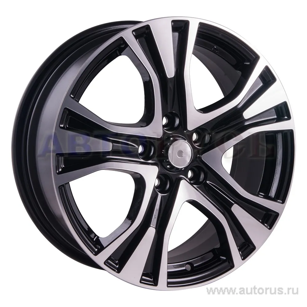 Диск литой R17 7J 5x114.3/66.1 ET45 КИК Teana ZV 673 алмаз черный 13155