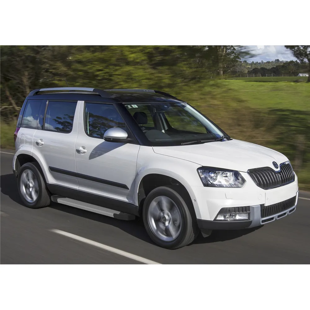 Порог-площадка Silver F173AL + комплект крепежа, RIVAL, Skoda Yeti 2009-2014- Skoda Yeti F173AL.5101.1