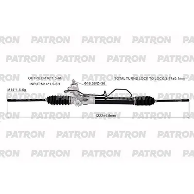 Рейка Рулевая HYUNDAI MATRIX (FC) 01- PATRON PSG3237