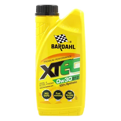 Масло моторное Bardahl XTEC 0W30 B12 C2 BMW синтетическое 1 л 36841