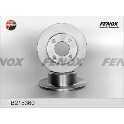 Диск тормозной задний AUDI 100 84-90 245X10X4; FENOX TB215360