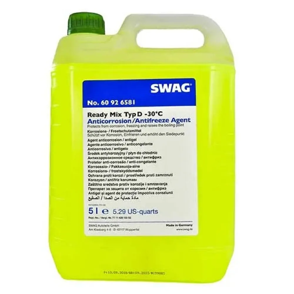 Антифриз SWAG Typ D Mix готовый -30 зеленый 5 л 60926581