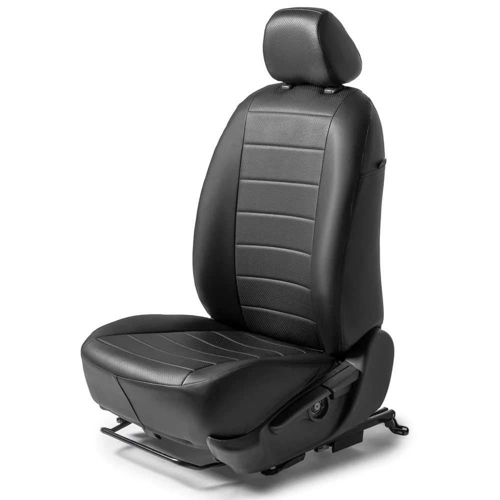 Авточехлы, Chevrolet Spark III (40/60) 2010-2016 /Ravon R2 (40/60) 2015-2020, экокожа, строчка Chevrolet Spark III хэтчбек 2009-2016 RIVAL SC.1006.1