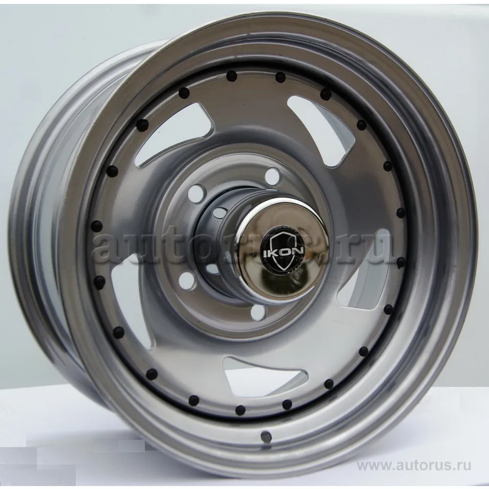 Диск штампованный R15 7J 6x139.7/110.5 ET0 Ikon SNC006С Chrome 9004