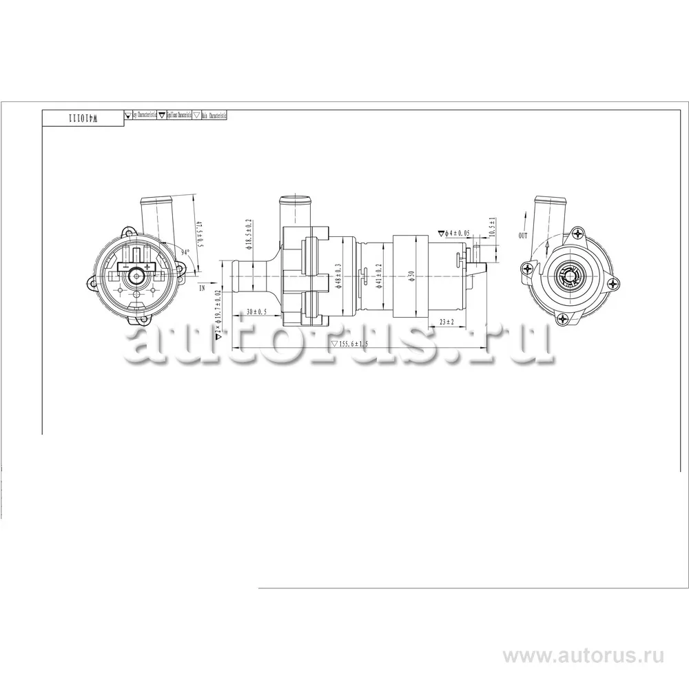 Электрические водяные помпы Mercedes-Benz MB W203, 12V,5 KPA,850LPH WEBURG W410111