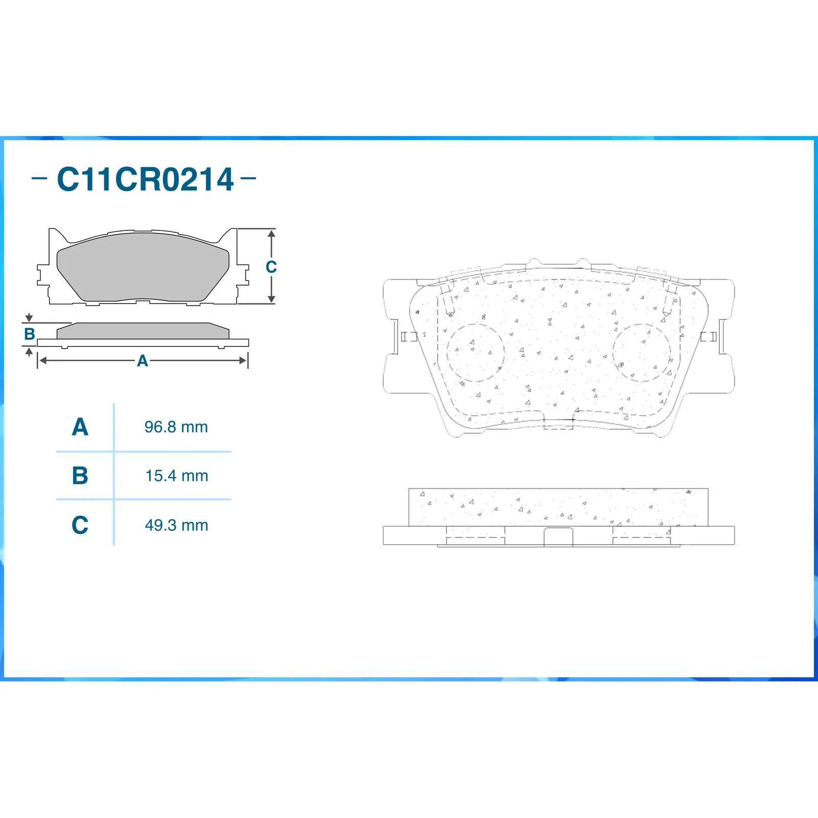 Колодки передние TOYOTA RAV 4 06-/ CAMRY CWORKS C11CR0214