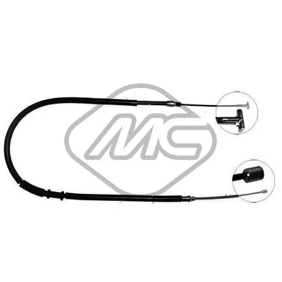 Трос ручника LAN DELTA 1,4 - 1,8 DX-RH Metalcaucho 81279