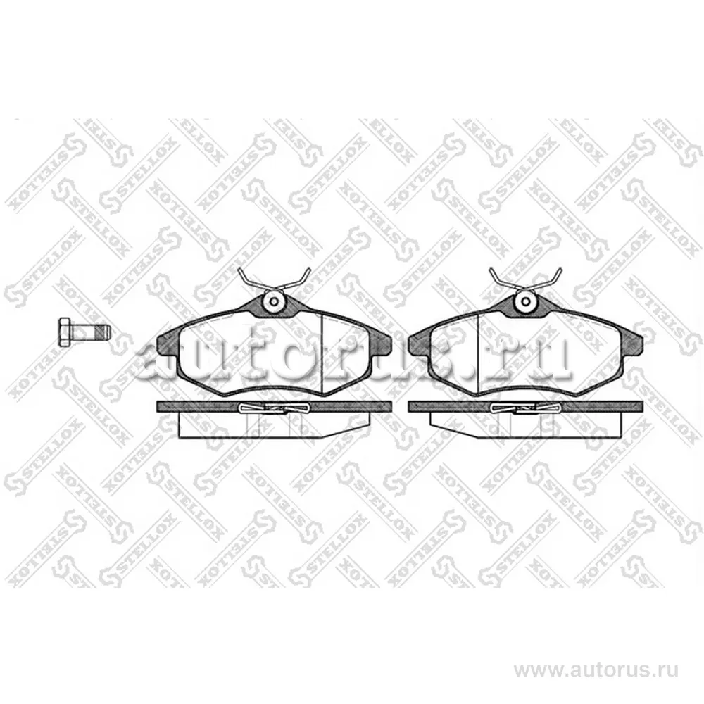 Колодки дисковые п. Citroen C2/C3 1.1i/ STELLOX 892000L_SX