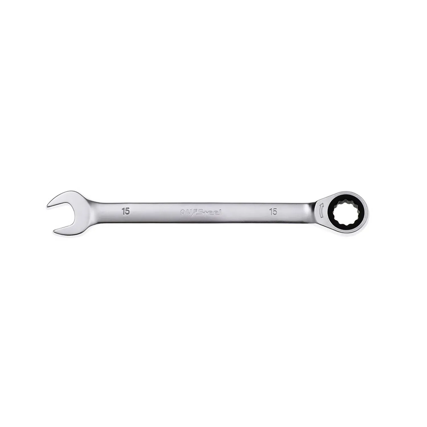 Ключ комбинированный, трещоточный, 15 мм AVSTEEL AV-315015