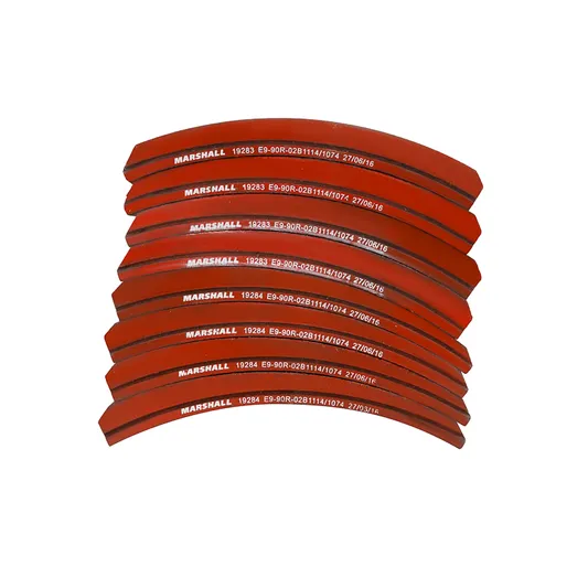 Накладки тормозные барабанные 19283 (номинал) (с заклепками) 19283, 19284 Marshall M2192830