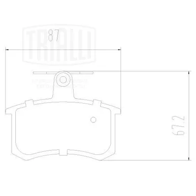 Колодки торм. для а/м Audi A4 (B5) (94-)/A6 (97-) диск. зад. (PF 2213) TRIALLI PF 2213