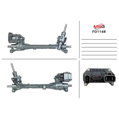 Рулевая рейка с ЭУР восстановленная FORD C-MAX 2010-,FOCUS 2011-,KUGA 2013-,TRANSIT CONNECT 2013-,ES MSG FO114R