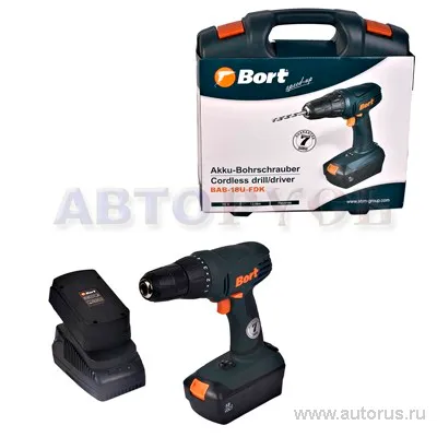 Дрель аккумуляторная 18В 93726799 BORT BAB-18U-FDK