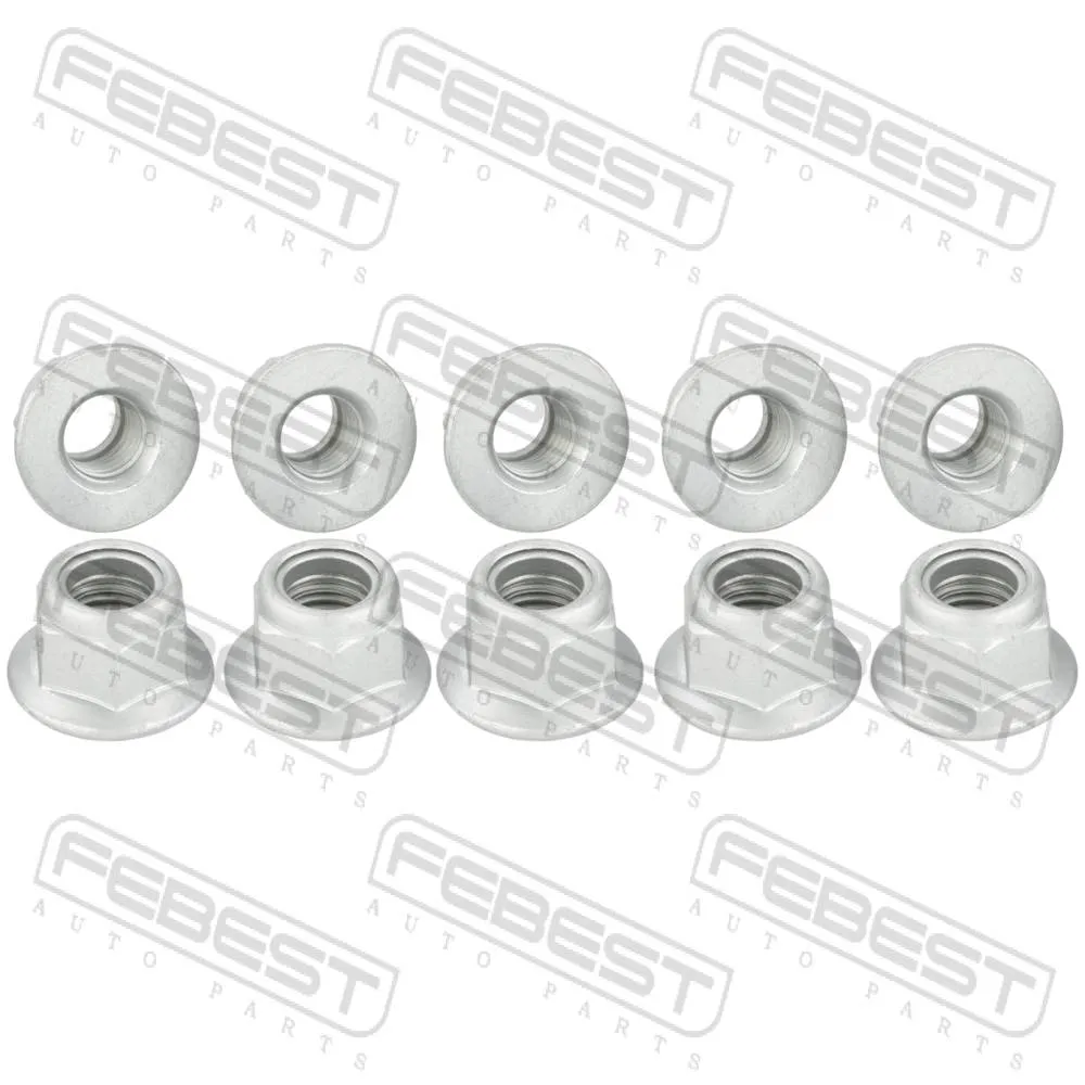 Гайка (10 шт. в упаковке) AUDI A3/S3/SPORTB./LIM./QU. 2004-2013 [RA] FEBEST 2398-005-PCS10