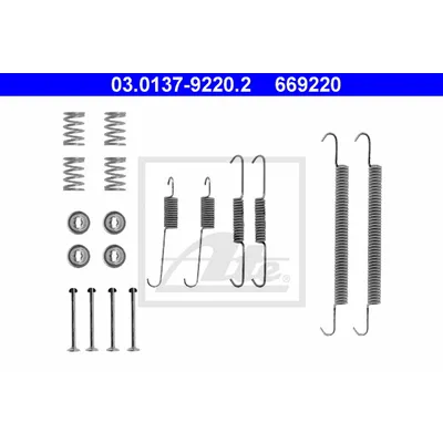 Ремкомплект барабанных колодок CITROËN Berlingo, Berlingo Multispace, Xsara Picas ATE 03.0137-9220.2