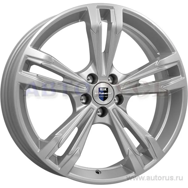 Диск литой R18 7J 5x112/66.6 ET40 КИК Каррера блэк платинум 30178